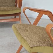 Pair of armchairs restored by Frantisek Jirak for Tatra Nabytok 1960