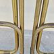 Pair of vintage 1950s Lafuma black folding chairs