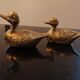 Paire de canards en laiton