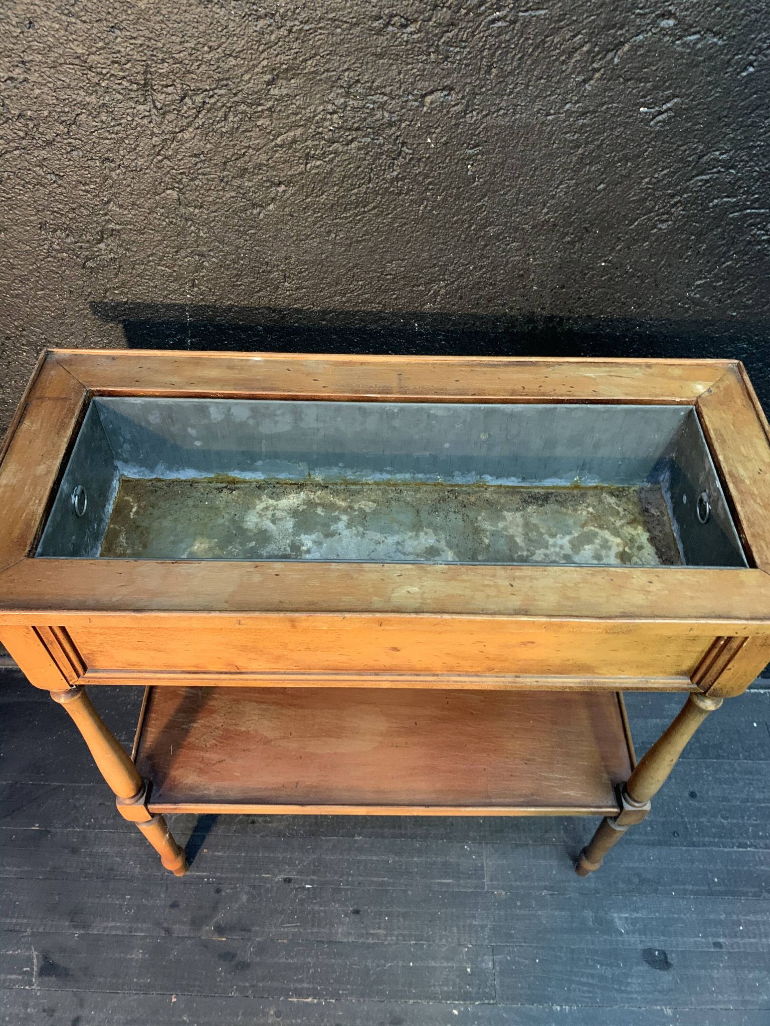 Meuble jardinière en bois de style Louis XVI