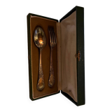 Pair of LXV style silver metal cutlery