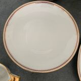 L.Lourioux porcelain service in Foëcy (French craftsmanship) 29 pieces