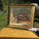 Rustic Kitchen Copper Pot Oil Painting - 1962
