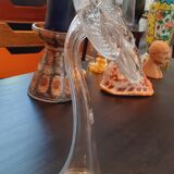 Soliflore vase in blown glass Italian design signed IVV