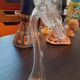 Soliflore vase in blown glass Italian design signed IVV