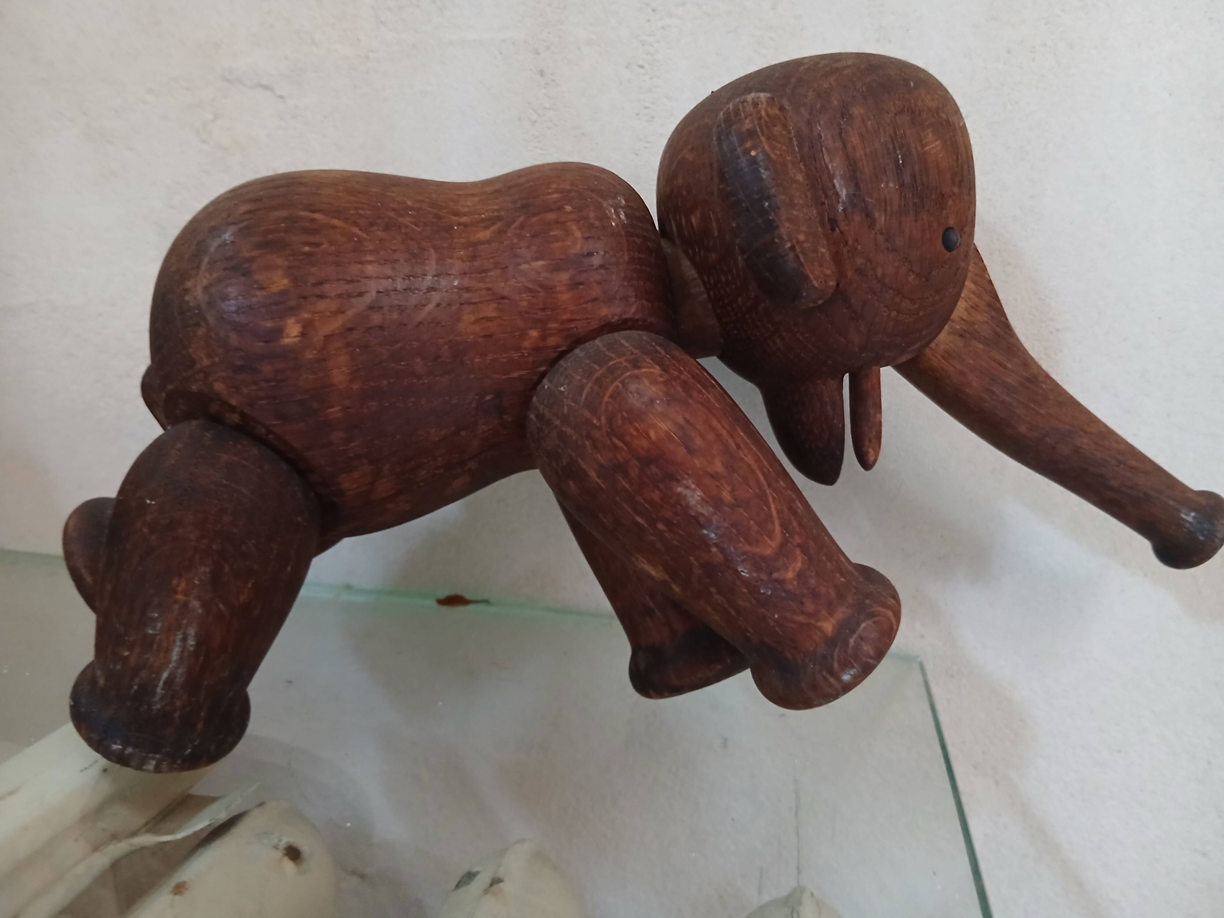 Elephant Kay Bojesen chêne années 50