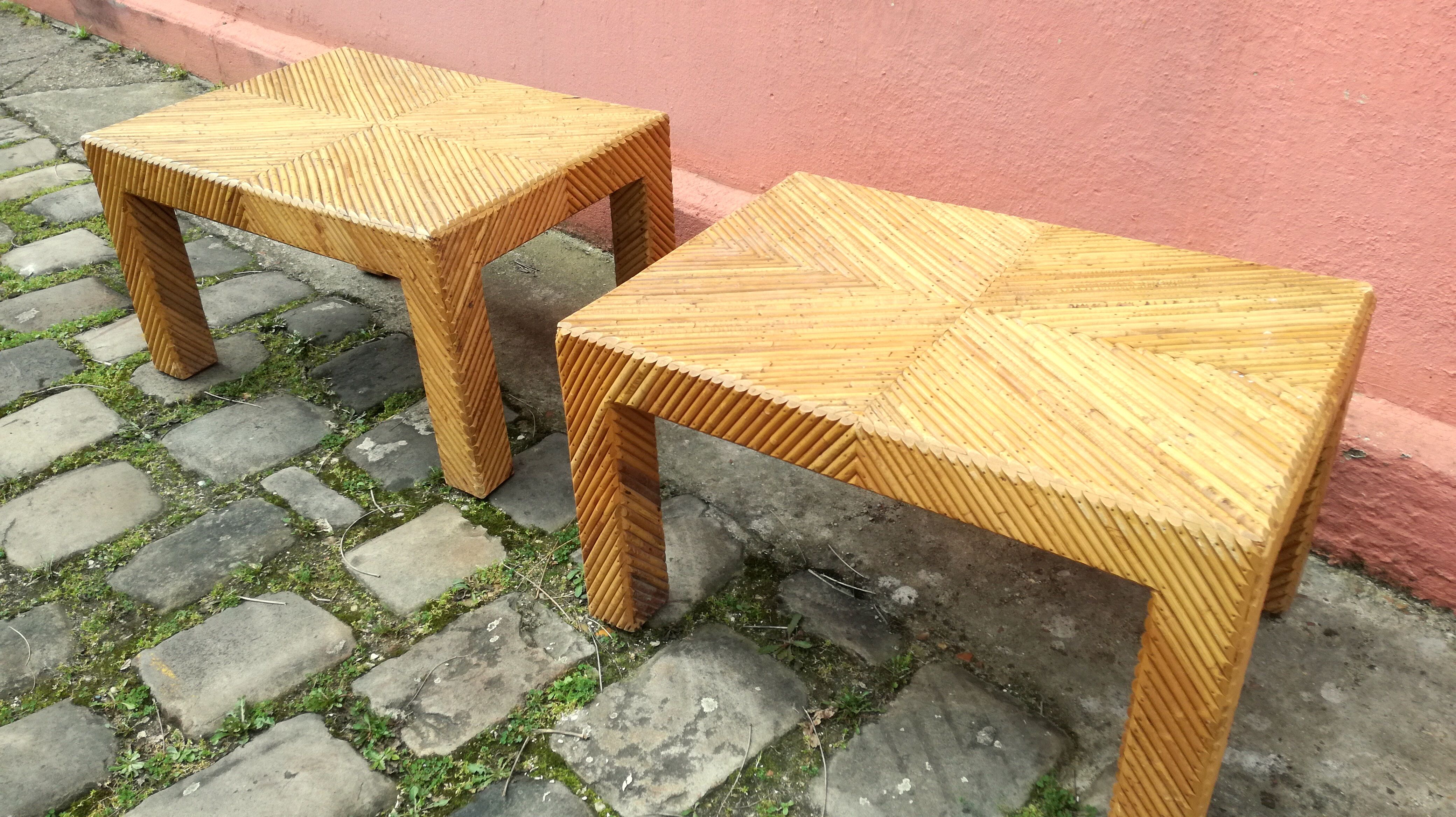 Pair coffee tables Lived del sol 1970