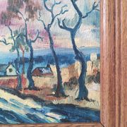 Ancient painting - Expressionist landscape