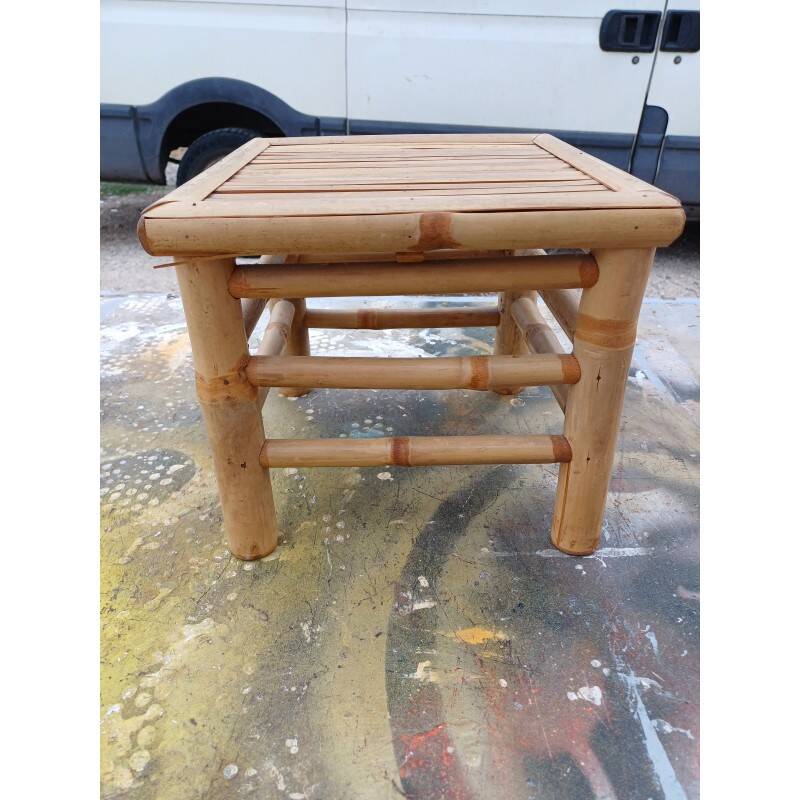 Vintage bamboo coffee table