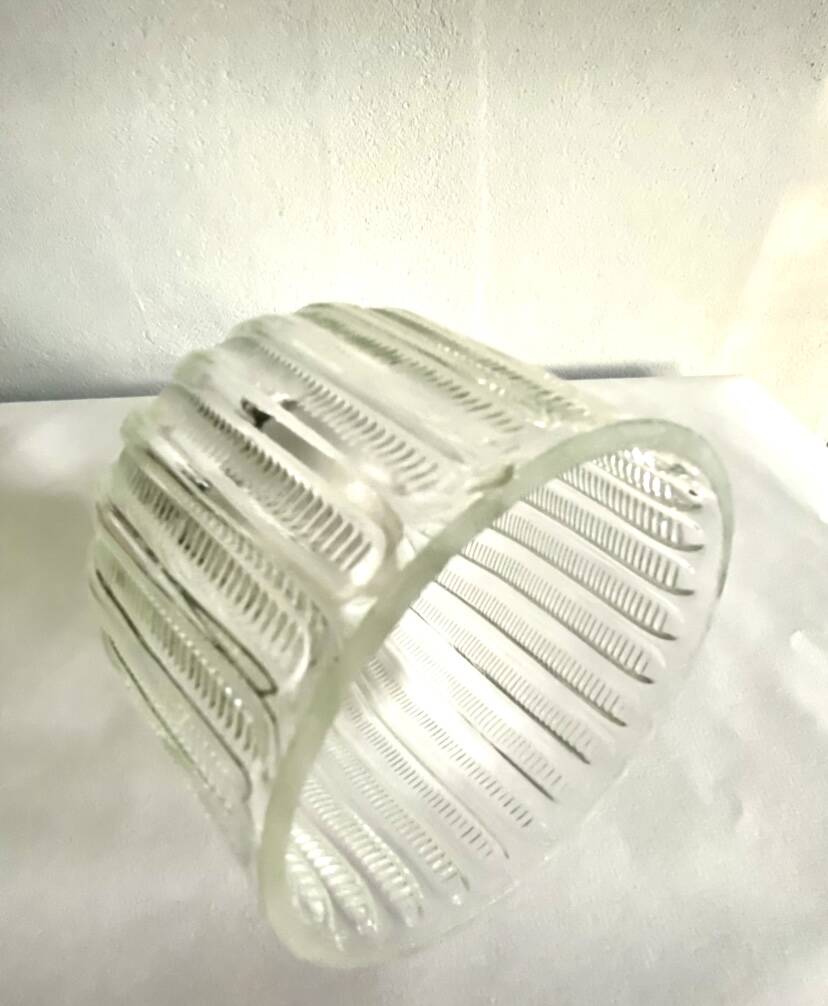 Glass pendant light, porcelain, ceramic ceiling light