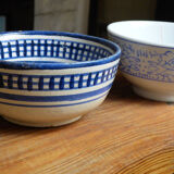 Duo of mismatched old bowls