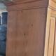 Parisian wardrobe in vintage pine old manufacture 1950