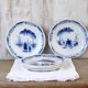 6 antique French dessert plates, Moulin des Loups, 4067