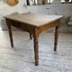 Walnut desk with turned legs, 1900
