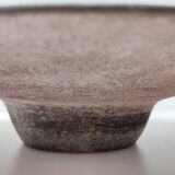 Postmodern Brown Scavo Glass Trinket Bowl or Centerpiece, Italy