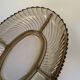 Compartmented smoked glass dish
