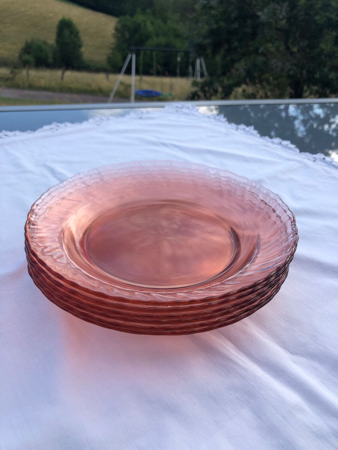 Lot 6 hollow plates Rosaline