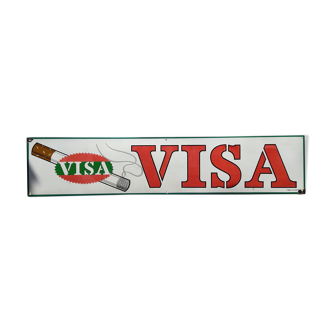 Enamelled plate cigarettes visa