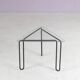 1980s wire metal side table from the Netherlands