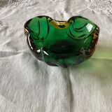 Colored glass ashtray Murano style around the 1960s dimension: H-6cm- L-14cm-