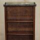 Pair of Regency Period Miniature Bookcases in Hardwood, Brass and Marble