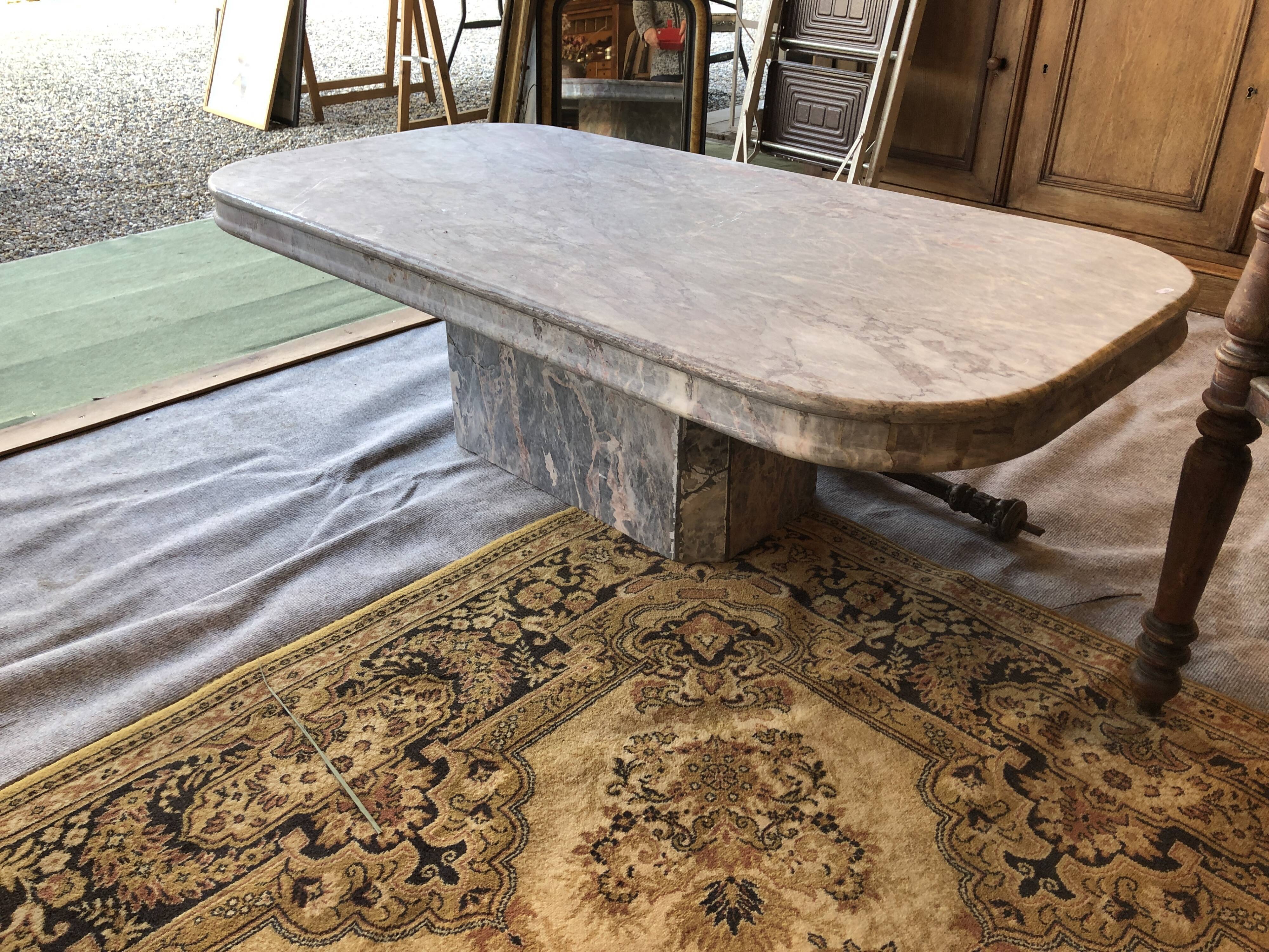 Marble coffee table