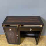 Art Deco desk in Macassar ebony