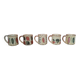 Glazed stoneware mugs from the 60s