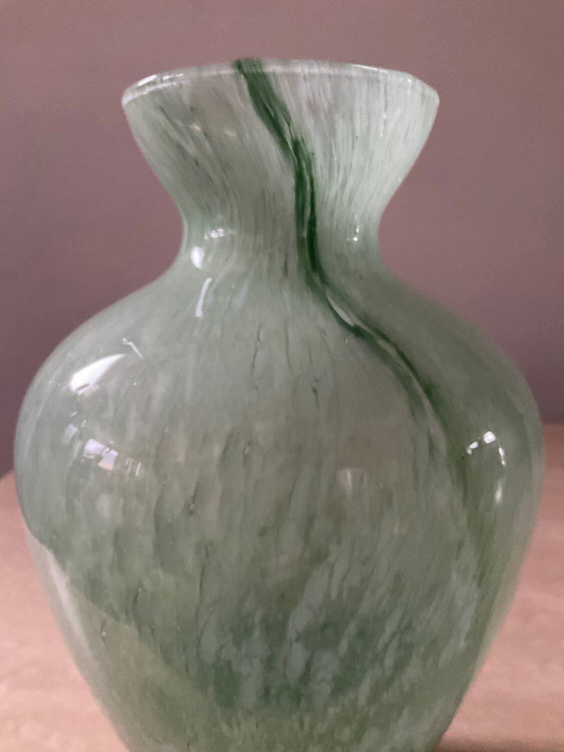 Vintage glass paste vase