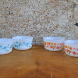 Series of 4 Scania and Veronica ramekins from Arcopal 70s/80s