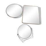 Set of 3 barber mirrors