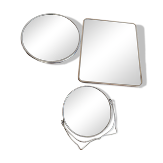 Lot 3 miroirs barbier