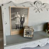 Scalloped wooden shelf