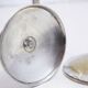 Set of 3 silver metal candle holders