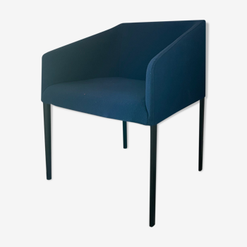 Armrest armchair Arper design blue