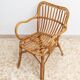 Vintage bamboo and rattan armchair, Florida style, Italy, 1970s.