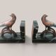 Art Deco bird bookends.