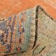 6x9 Antique Vintage Orange & Greeb Turkish Rug, 182x286Cm