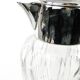 Art Deco wine jug, transparent glass, Germany, 1920s