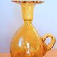 Riom bubble blown glass candle holder, 1960