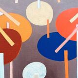 Abstract painting franco balleri 1974 oil on canvas