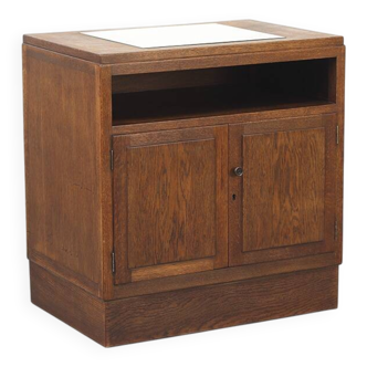 Antique Dutch Art Deco Liquor or Tea Cabinet