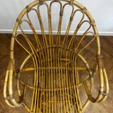 Vintage rattan rocking chair