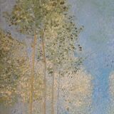 Poplar landscape signed