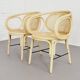 Paire de fauteuils en rotin et cannage