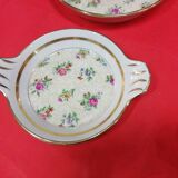 Set de 4 plats ou ramequins  fleuris