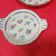 4 dishes or flowery ramekins