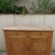 Buffet Art Déco en bois naturel, charme authentique.