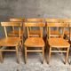 13 chaises bistrot vintage en bois 1950 1960