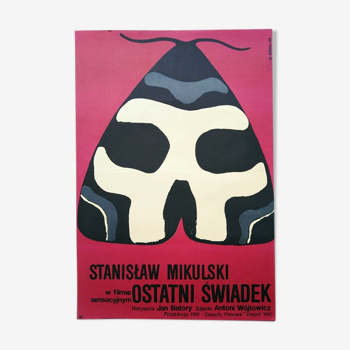 Original Polish poster from 1969 vintage design polish poster
